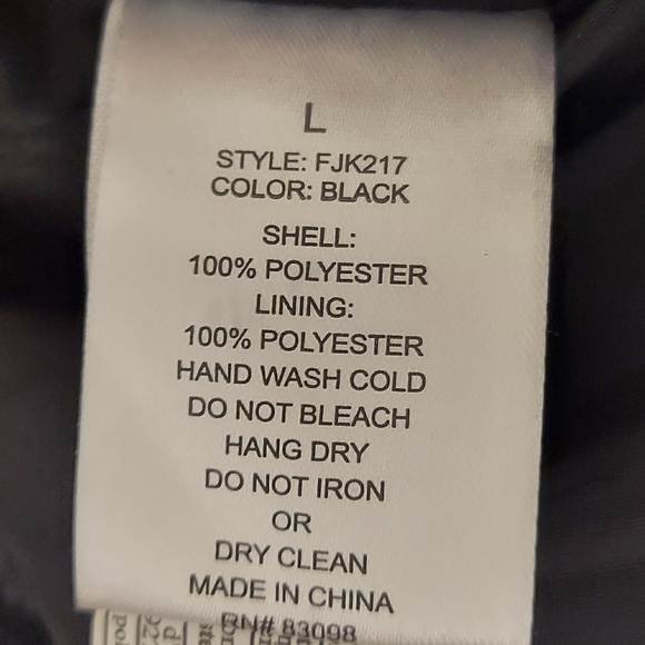 CiSono Women's Black Faux Fur Chevron Jacket Size Large - Picture 8 of 11